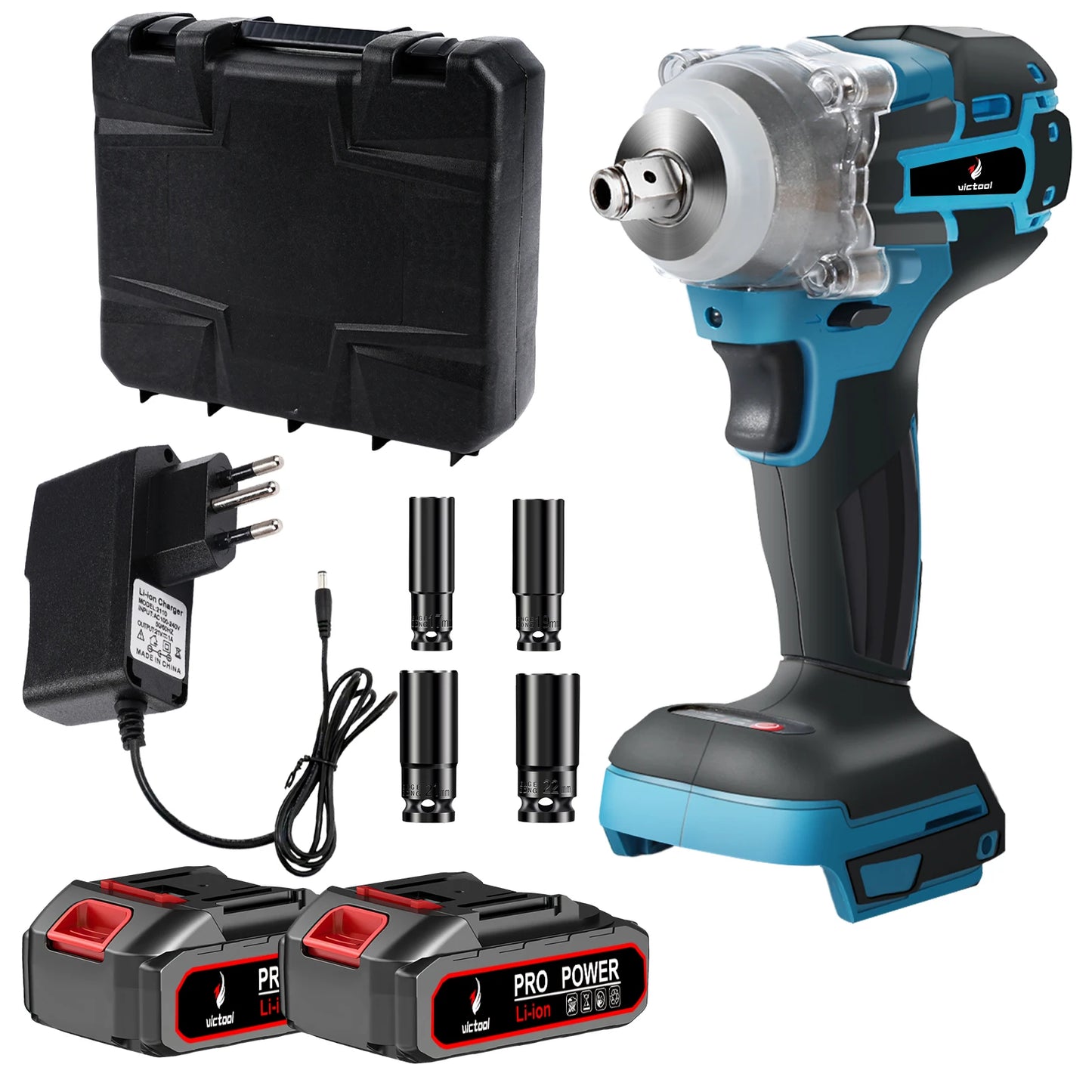 21V 300Nm Brushless Impact Wrench 3200RPM Cordless Electric Screwdriver Rechargeable Drill Driver For Makita BR Plug