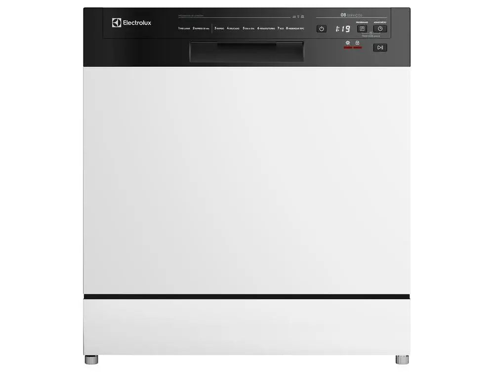 Electrolux 8-Services Dishwasher with Hygiene Function LB08E White-220V